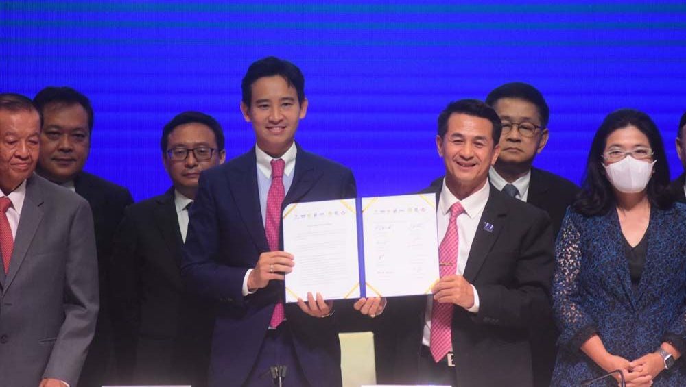 Move Forward-led coalition partners sign MoU - Thai Newsroom